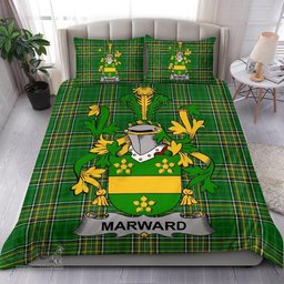 Irish Marward Coat of Arms Family Crest Ireland Bedding Set Irish National Tartan Irish County Bedding Set Duvet Covers