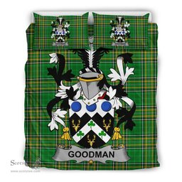Irish Goodman Coat of Arms Family Crest Ireland Bedding Set Irish National Tartan Irish County Bedding Set Duvet Covers