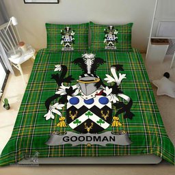 Irish Goodman Coat of Arms Family Crest Ireland Bedding Set Irish National Tartan Irish County Bedding Set Duvet Covers