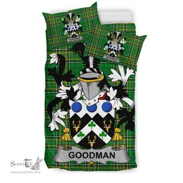 Irish Goodman Coat of Arms Family Crest Ireland Bedding Set Irish National Tartan Irish County Bedding Set Duvet Covers