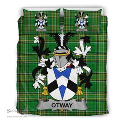 Irish Otway Coat of Arms Family Crest Ireland Bedding Set Irish National Tartan Irish County Bedding Set Duvet Covers