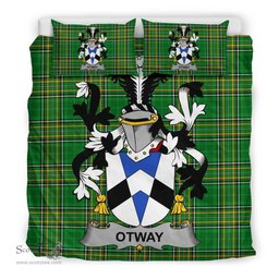 Irish Otway Coat of Arms Family Crest Ireland Bedding Set Irish National Tartan Irish County Bedding Set Duvet Covers