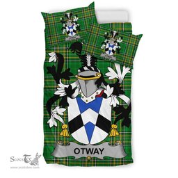 Irish Otway Coat of Arms Family Crest Ireland Bedding Set Irish National Tartan Irish County Bedding Set Duvet Covers
