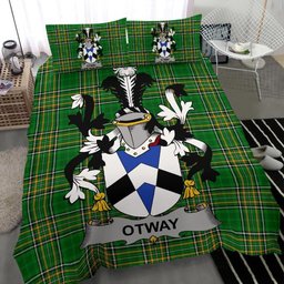 Irish Otway Coat of Arms Family Crest Ireland Bedding Set Irish National Tartan Irish County Bedding Set Duvet Covers