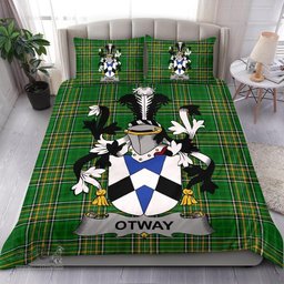 Irish Otway Coat of Arms Family Crest Ireland Bedding Set Irish National Tartan Irish County Bedding Set Duvet Covers