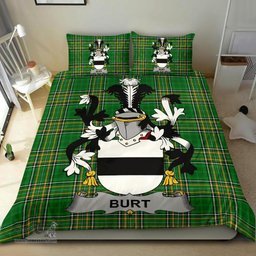 Irish Burt or Birt Coat of Arms Family Crest Ireland Bedding Set Irish National Tartan Irish County Bedding Set Duvet Covers