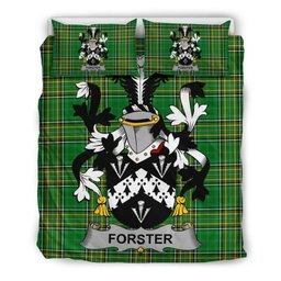 Irish Forster Coat of Arms Family Crest Ireland Bedding Set Irish National Tartan Irish County Bedding Set Duvet Covers