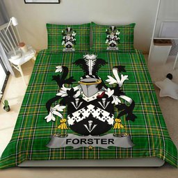 Irish Forster Coat of Arms Family Crest Ireland Bedding Set Irish National Tartan Irish County Bedding Set Duvet Covers