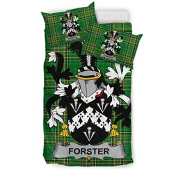 Irish Forster Coat of Arms Family Crest Ireland Bedding Set Irish National Tartan Irish County Bedding Set Duvet Covers
