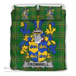 Irish Cromwell Coat of Arms Family Crest Ireland Bedding Set Irish National Tartan Irish County Bedding Set Duvet Covers