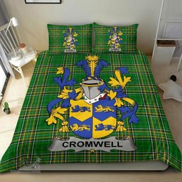 Irish Cromwell Coat of Arms Family Crest Ireland Bedding Set Irish National Tartan Irish County Bedding Set Duvet Covers