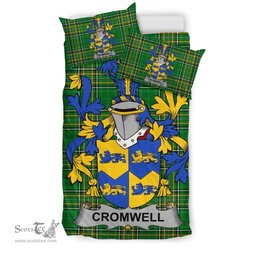 Irish Cromwell Coat of Arms Family Crest Ireland Bedding Set Irish National Tartan Irish County Bedding Set Duvet Covers