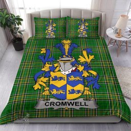 Irish Cromwell Coat of Arms Family Crest Ireland Bedding Set Irish National Tartan Irish County Bedding Set Duvet Covers