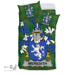 Irish Meredith Coat of Arms Family Crest Ireland Bedding Set Irish National Tartan Irish County Bedding Set Duvet Covers
