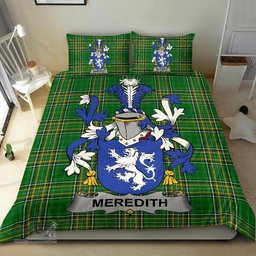 Irish Meredith Coat of Arms Family Crest Ireland Bedding Set Irish National Tartan Irish County Bedding Set Duvet Covers