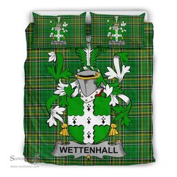 Irish Wettenhall Coat of Arms Family Crest Ireland Bedding Set Irish National Tartan Irish County Bedding Set Duvet Covers