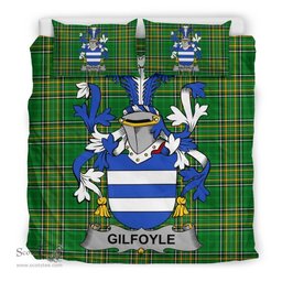 Irish Gilfoyle or McGilfoyle Coat of Arms Family Crest Ireland Bedding Set Irish National Tartan Irish County Bedding Set Duvet Covers