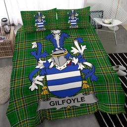 Irish Gilfoyle or McGilfoyle Coat of Arms Family Crest Ireland Bedding Set Irish National Tartan Irish County Bedding Set Duvet Covers