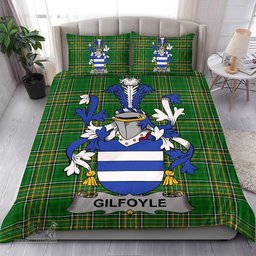 Irish Gilfoyle or McGilfoyle Coat of Arms Family Crest Ireland Bedding Set Irish National Tartan Irish County Bedding Set Duvet Covers