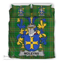 Irish Moleyns Coat of Arms Family Crest Ireland Bedding Set Irish National Tartan Irish County Bedding Set Duvet Covers