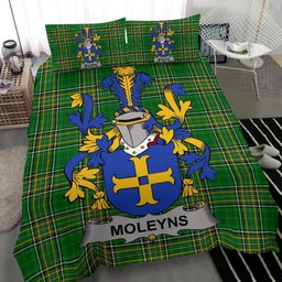 Irish Moleyns Coat of Arms Family Crest Ireland Bedding Set Irish National Tartan Irish County Bedding Set Duvet Covers
