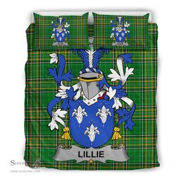 Irish Lillie or MacLilly Coat of Arms Family Crest Ireland Bedding Set Irish National Tartan Irish County Bedding Set Duvet Covers