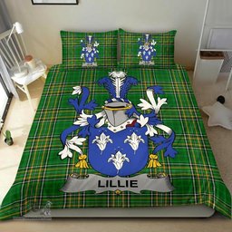 Irish Lillie or MacLilly Coat of Arms Family Crest Ireland Bedding Set Irish National Tartan Irish County Bedding Set Duvet Covers