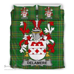 Irish Delamere Coat of Arms Family Crest Ireland Bedding Set Irish National Tartan Irish County Bedding Set Duvet Covers
