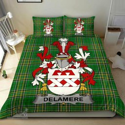 Irish Delamere Coat of Arms Family Crest Ireland Bedding Set Irish National Tartan Irish County Bedding Set Duvet Covers