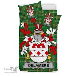 Irish Delamere Coat of Arms Family Crest Ireland Bedding Set Irish National Tartan Irish County Bedding Set Duvet Covers