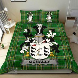 Irish McNally Coat of Arms Family Crest Ireland Bedding Set Irish National Tartan Irish County Bedding Set Duvet Covers