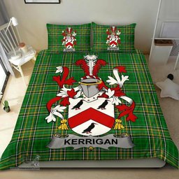 Irish Kerrigan or O'Kerrigan Coat of Arms Family Crest Ireland Bedding Set Irish National Tartan Irish County Bedding Set Duvet Covers