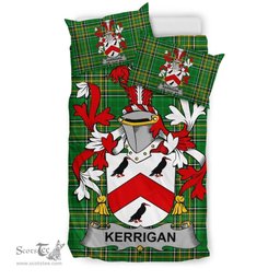 Irish Kerrigan or O'Kerrigan Coat of Arms Family Crest Ireland Bedding Set Irish National Tartan Irish County Bedding Set Duvet Covers