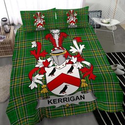 Irish Kerrigan or O'Kerrigan Coat of Arms Family Crest Ireland Bedding Set Irish National Tartan Irish County Bedding Set Duvet Covers