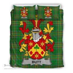 Irish Butt Coat of Arms Family Crest Ireland Bedding Set Irish National Tartan Irish County Bedding Set Duvet Covers