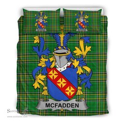 Irish McFadden or McFadyen Coat of Arms Family Crest Ireland Bedding Set Irish National Tartan Irish County Bedding Set Duvet Covers