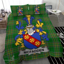Irish McFadden or McFadyen Coat of Arms Family Crest Ireland Bedding Set Irish National Tartan Irish County Bedding Set Duvet Covers