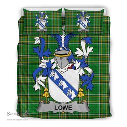 Irish Lowe Coat of Arms Family Crest Ireland Bedding Set Irish National Tartan Irish County Bedding Set Duvet Covers