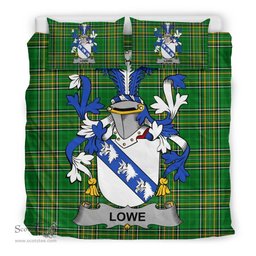 Irish Lowe Coat of Arms Family Crest Ireland Bedding Set Irish National Tartan Irish County Bedding Set Duvet Covers