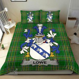 Irish Lowe Coat of Arms Family Crest Ireland Bedding Set Irish National Tartan Irish County Bedding Set Duvet Covers