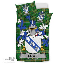 Irish Lowe Coat of Arms Family Crest Ireland Bedding Set Irish National Tartan Irish County Bedding Set Duvet Covers