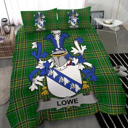 Irish Lowe Coat of Arms Family Crest Ireland Bedding Set Irish National Tartan Irish County Bedding Set Duvet Covers