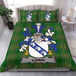 Irish Lowe Coat of Arms Family Crest Ireland Bedding Set Irish National Tartan Irish County Bedding Set Duvet Covers