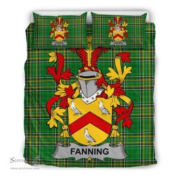 Irish Fanning Coat of Arms Family Crest Ireland Bedding Set Irish National Tartan Irish County Bedding Set Duvet Covers