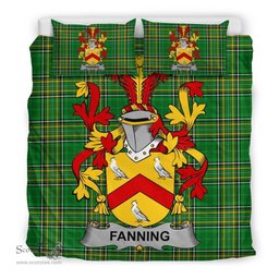 Irish Fanning Coat of Arms Family Crest Ireland Bedding Set Irish National Tartan Irish County Bedding Set Duvet Covers