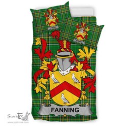 Irish Fanning Coat of Arms Family Crest Ireland Bedding Set Irish National Tartan Irish County Bedding Set Duvet Covers