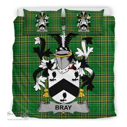 Irish Bray or McBray Coat of Arms Family Crest Ireland Bedding Set Irish National Tartan Irish County Bedding Set Duvet Covers