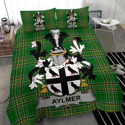 Irish Aylmer Coat of Arms Family Crest Ireland Bedding Set Irish National Tartan Irish County Bedding Set Duvet Covers