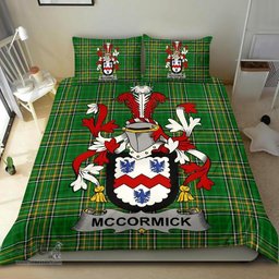 Irish McCormick Coat of Arms Family Crest Ireland Bedding Set Irish National Tartan Irish County Bedding Set Duvet Covers