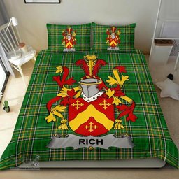 Irish Rich Coat of Arms Family Crest Ireland Bedding Set Irish National Tartan Irish County Bedding Set Duvet Covers